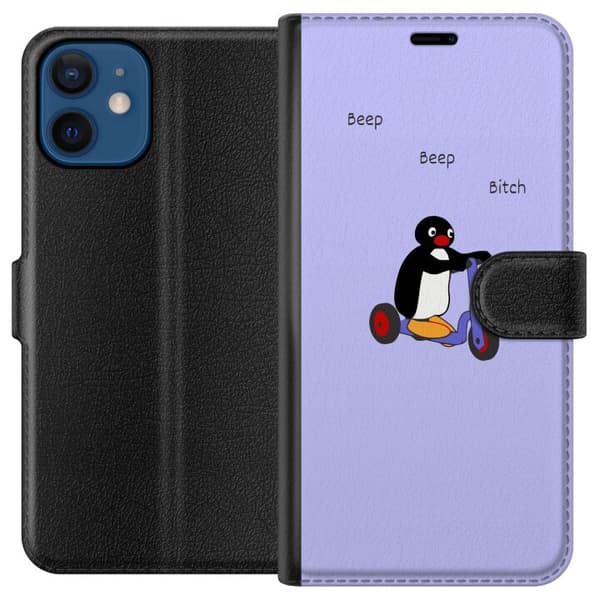 Kompatibel Tegnebogsetui til Apple iPhone 12 mini Beep Beep Pingvin