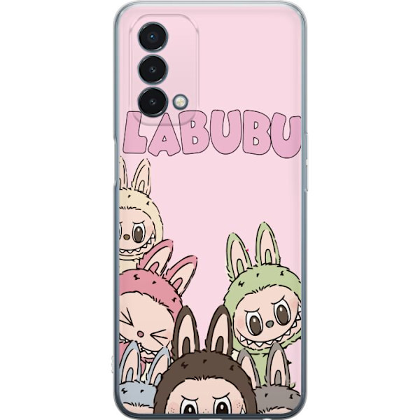 OnePlus Nord N200 5G Läpinäkyvä kuori Labubu Pop Mart Hahmot Keräilykohteet Suosittu Hahmosarja Suunnittelu Pop Mart Leikkikalutaide Aihe