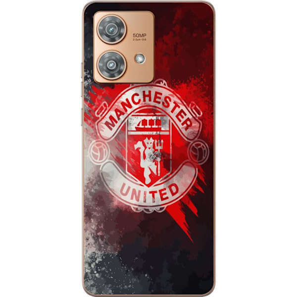 Motorola Edge 40 Neo Gennemsigtig cover Manchester United