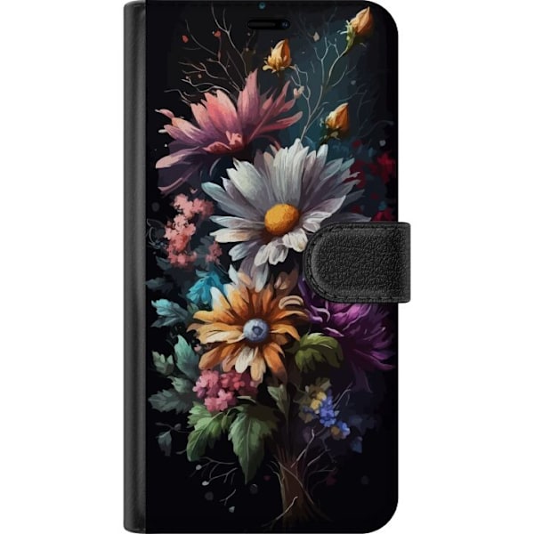Apple iPhone 16e Tegnebogsetui Blomster