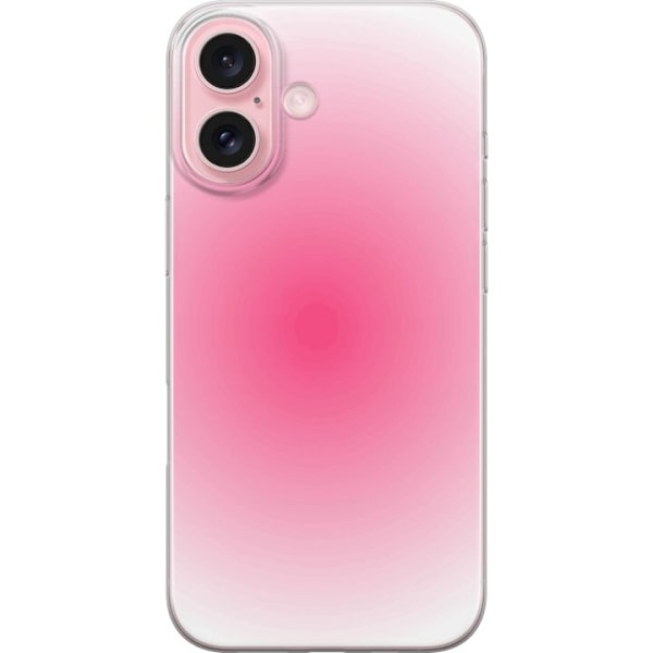 Apple iPhone 16 Genomskinligt Skal Rosa Moln