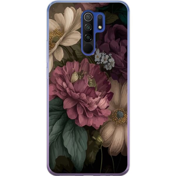 Kompatibelt Mobilskal till Xiaomi Redmi 9 Blommor