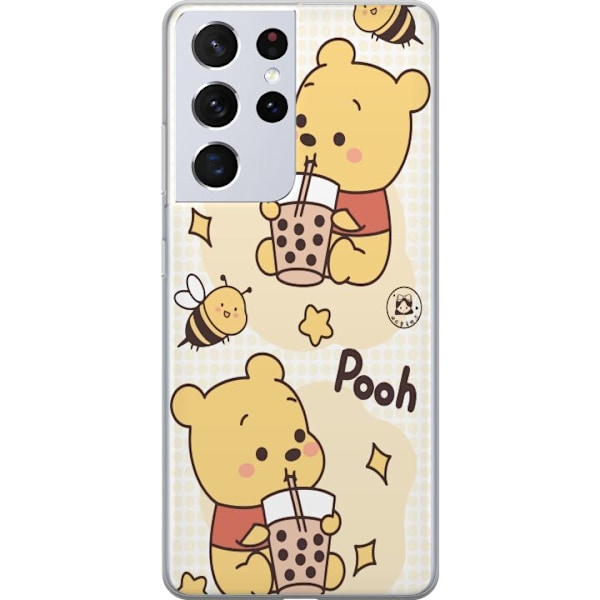 Samsung Galaxy S21 Ultra 5G Gennemsigtig cover Nalle Pooh-stil