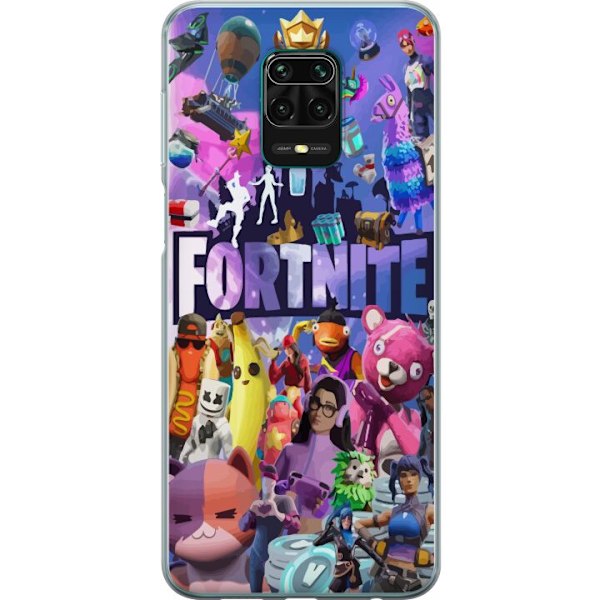 Xiaomi Redmi Note 9 Pro Gjennomsiktig deksel Fortnite Skins Em