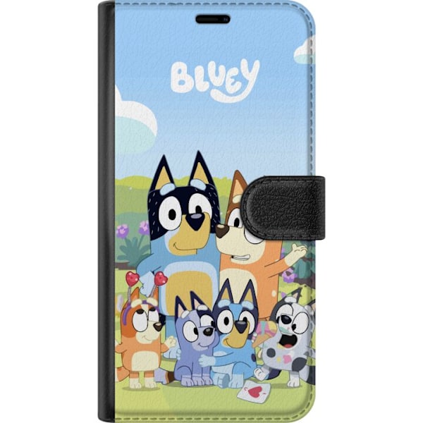 Samsung Galaxy A71 Plånboksfodral Bluey mobilskal med hela familjen i färgglad design