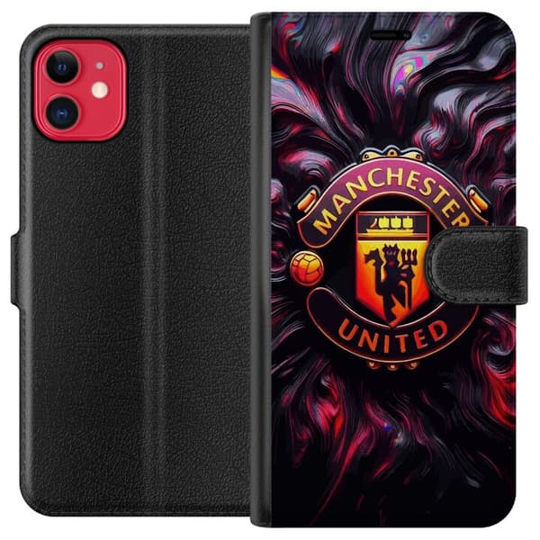 Kompatibel Tegnebogsetui til Apple iPhone 11 Manchester United