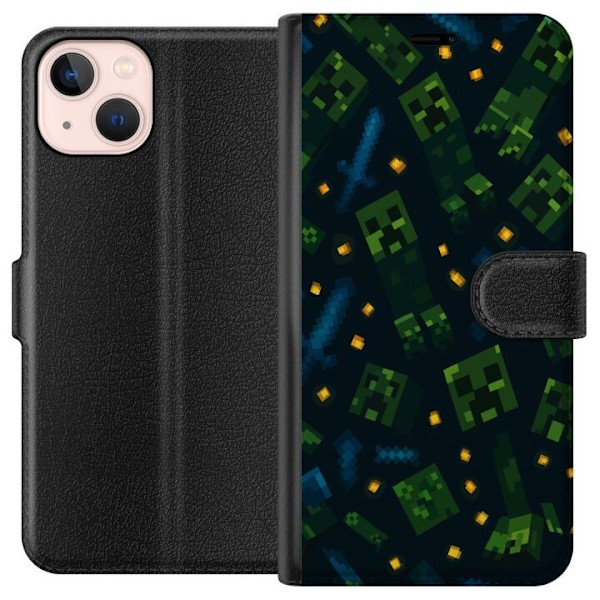 Apple iPhone 13 mini Lompakkokotelo Minecraft Dungeons Mob