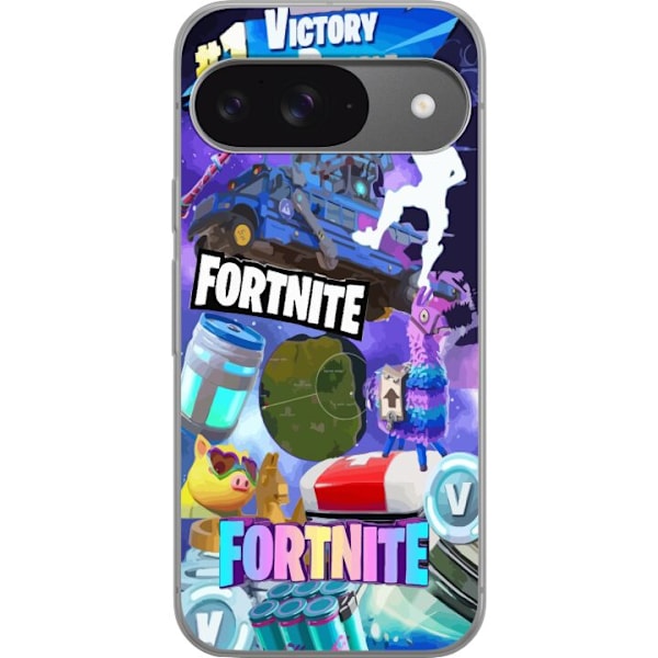 Google Pixel 9 Läpinäkyvä kuori Fortnite