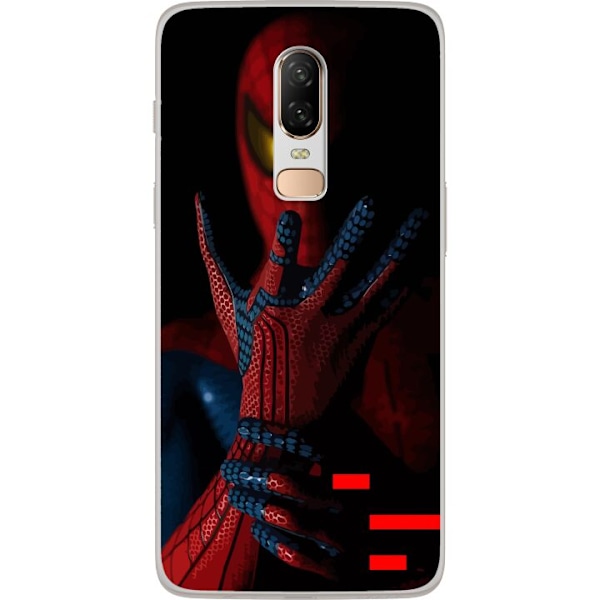 OnePlus 6 Läpinäkyvä kuori Spiderman voima