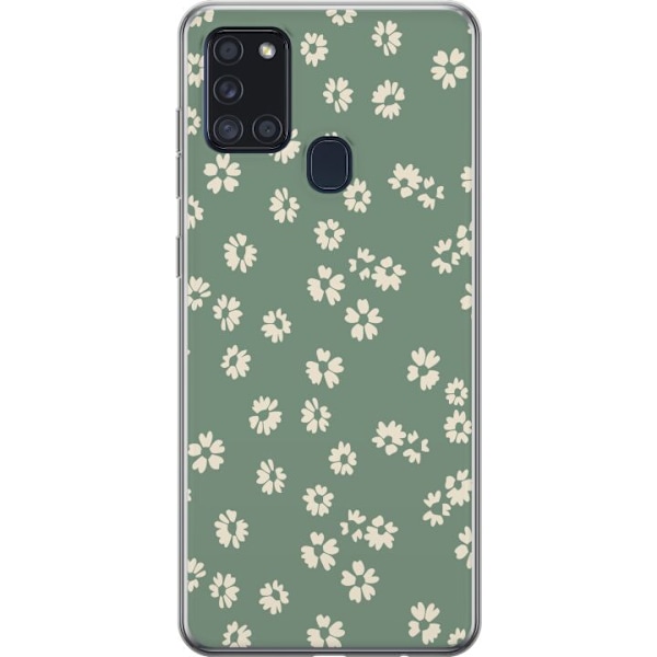 Samsung Galaxy A21s Genomskinligt Skal Blomsterdröm – färgglatt blommönster