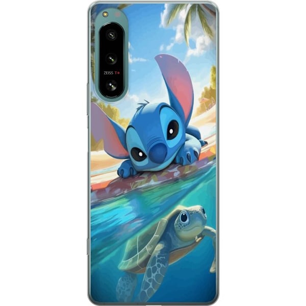 Sony Xperia 5 IV Gjennomsiktig deksel Stitch med skilpadde - s