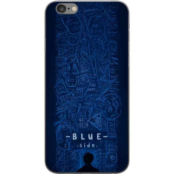 Kompatibelt Mobilskal till Apple iPhone 6 Plus Blue Side illustration blå