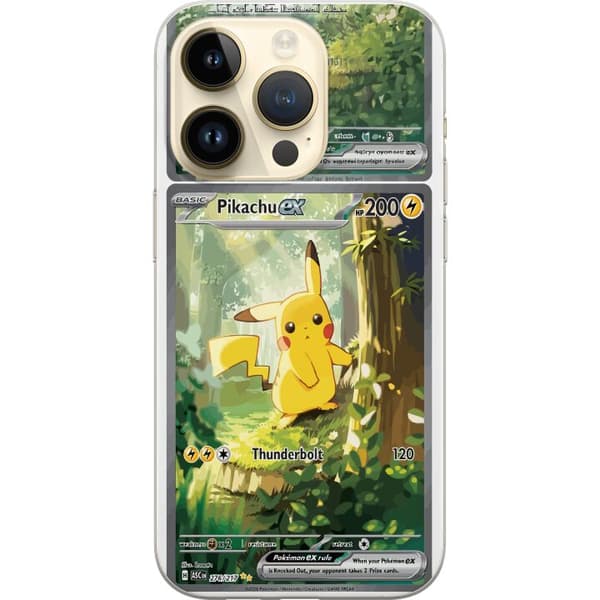 Kompatibel Mobilcover til Apple iPhone 14 Pro Pikachu grøn