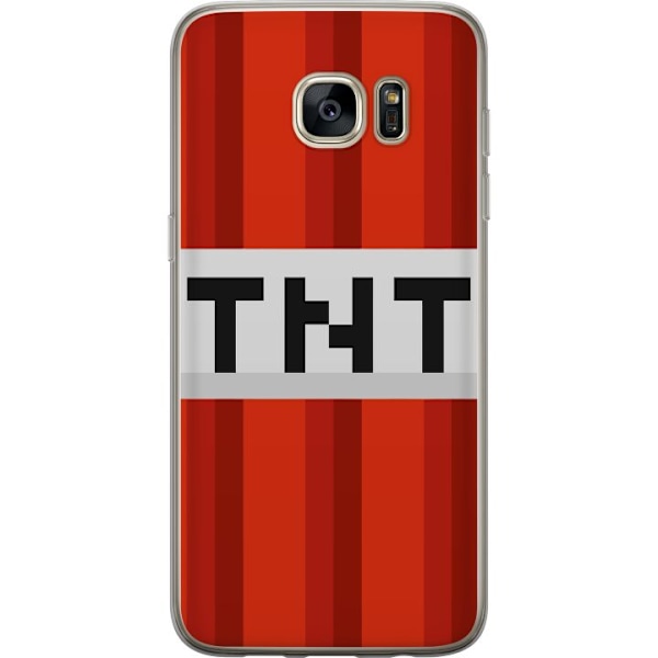 Samsung Galaxy S7 edge Läpinäkyvä kuori Minecraft TNT