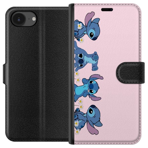 Apple iPhone 16e Plånboksfodral Stitch Skratt & Bus – Perfe