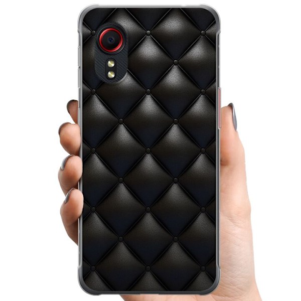 Samsung Galaxy Xcover 5 TPU Mobilcover Læder Sort
