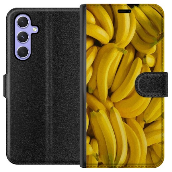 Samsung Galaxy A54 Plånboksfodral Banana Pattern – lekfullt