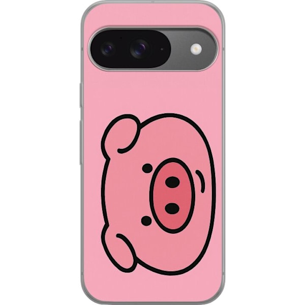 Google Pixel 9 Pro Genomskinligt Skal Kawaii Piggy
