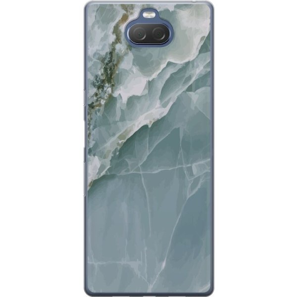 Sony Xperia 10 Plus Genomskinligt Skal Marmor Isfjäll