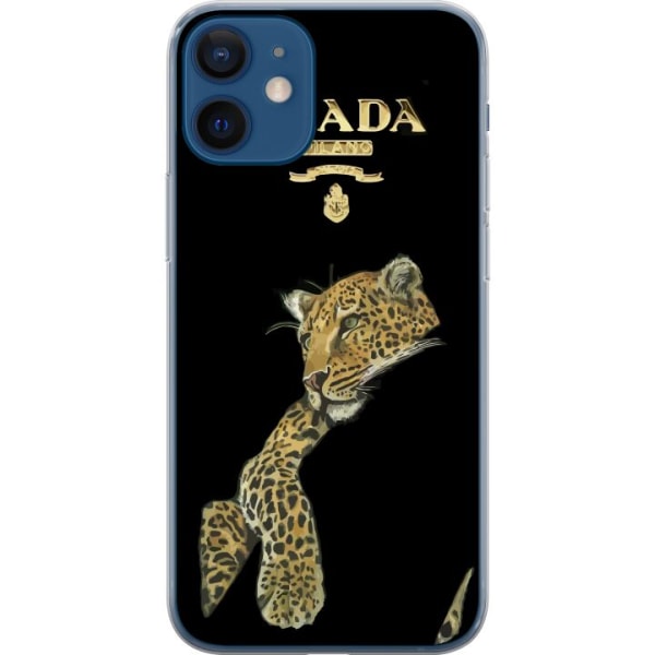Apple iPhone 12 mini Läpinäkyvä kuori Prada Leopard
