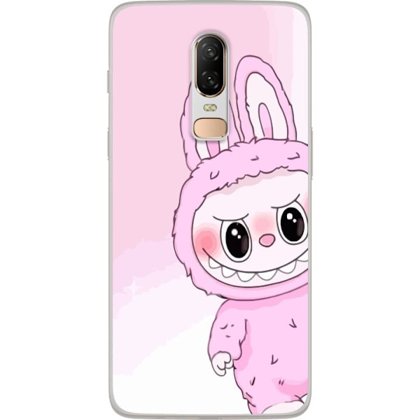 OnePlus 6 Gennemsigtig cover Labubu Kanin-serien