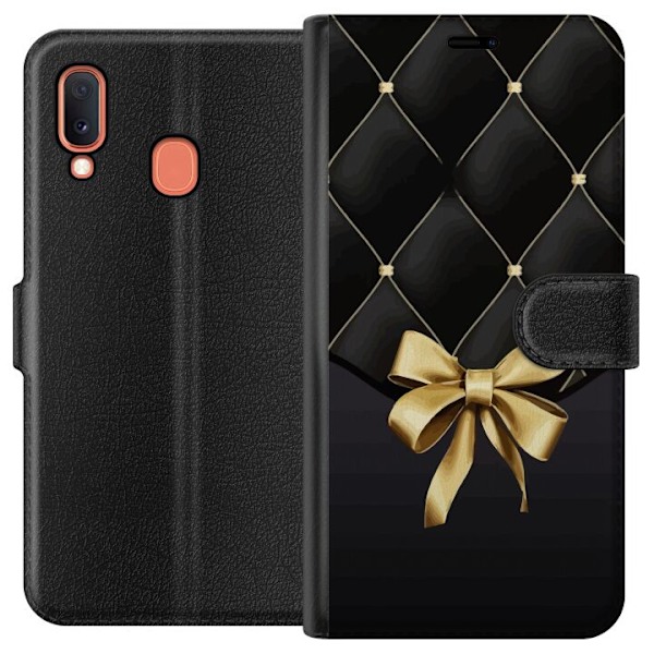 Samsung Galaxy A20e Tegnebogsetui Elegant Roset