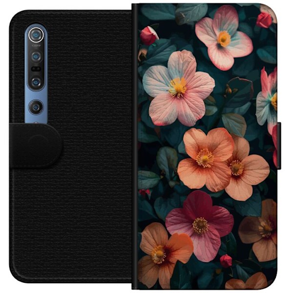 Xiaomi Mi 10 Pro 5G Plånboksfodral Blommor