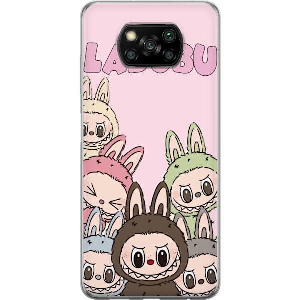 Xiaomi Poco X3 NFC Genomskinligt Skal Labubu Classics