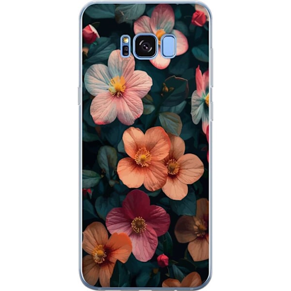 Samsung Galaxy S8 Genomskinligt Skal Blommor