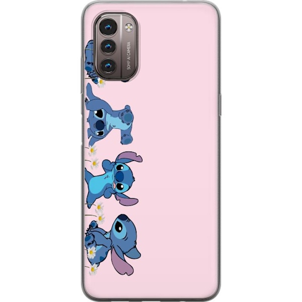 Nokia G21 Genomskinligt Skal Stitch Skratt & Bus – Perfekt f
