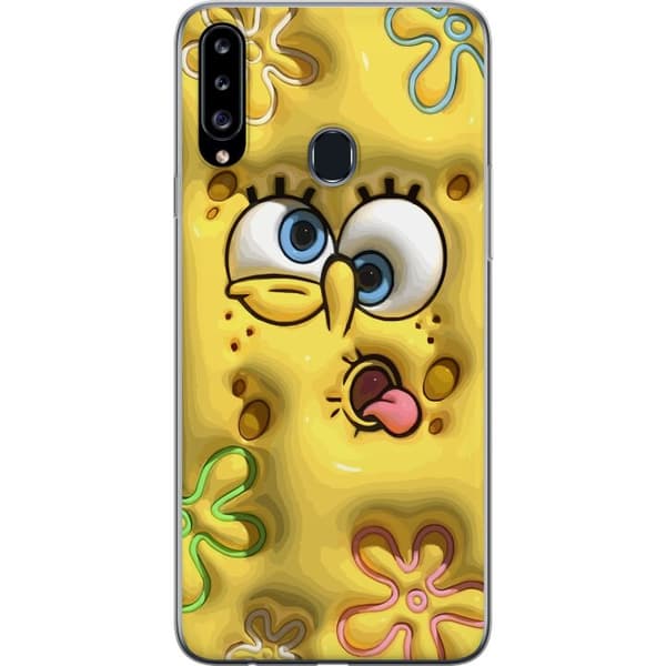 Kompatibelt Mobildeksel til Samsung Galaxy A20s SvampeBob