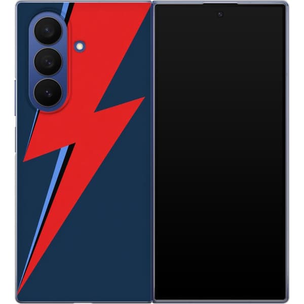 Kompatibelt Mobildeksel til Samsung Galaxy Z Fold7 Blårødt lyn blå