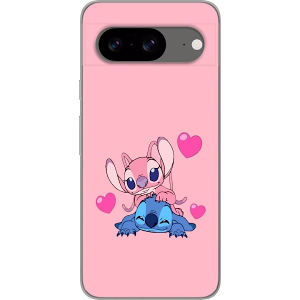 Google Pixel 8 Läpinäkyvä kuori Ystävänpäivä Stitch