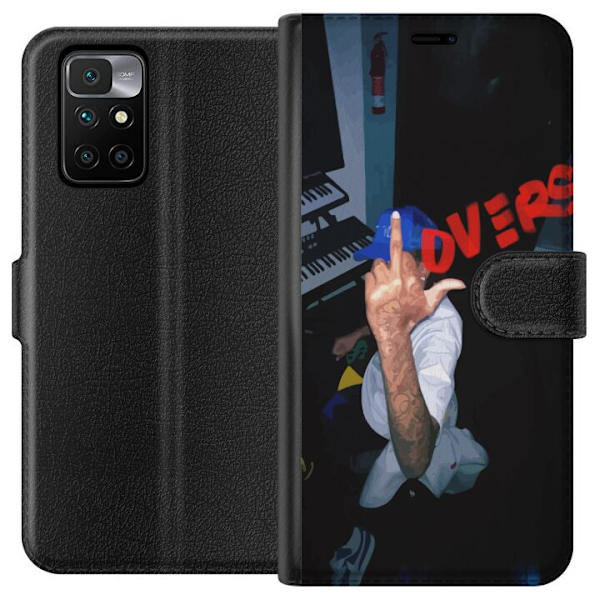 Xiaomi Redmi 10 Plånboksfodral Lovers Mystical Romance Kärlek Mystik Design Romantiskt Motiv Populärt Grafiskt Mönster Fashion Stil
