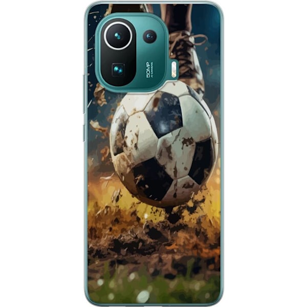 Xiaomi Mi 11 Pro Gennemsigtig cover Fodbold