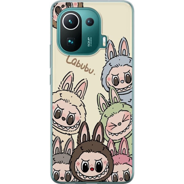 Xiaomi Mi 11 Pro Läpinäkyvä kuori Labubu Pastel Collection
