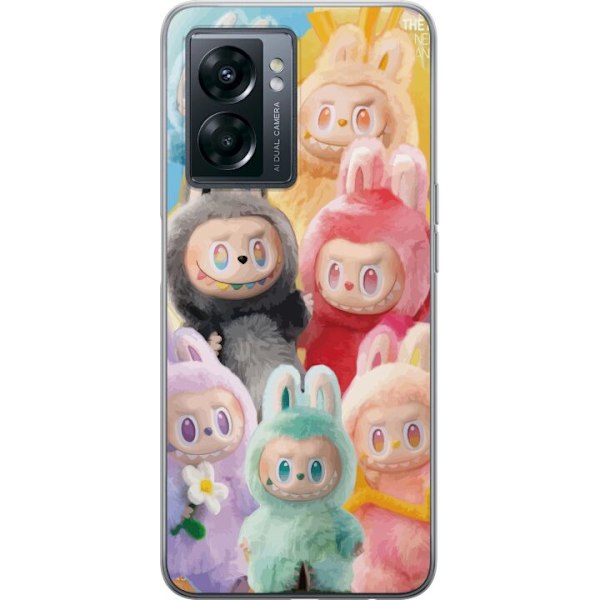 OnePlus Nord N300 Genomskinligt Skal Labubu Sketch Style – H