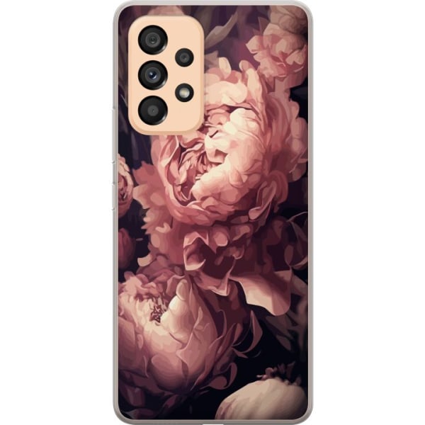 Samsung Galaxy A53 5G Gennemsigtig cover Blomster