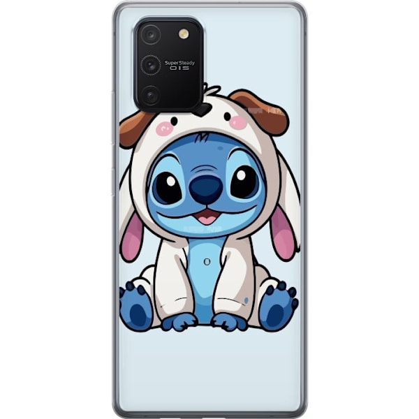 Samsung Galaxy S10 Lite Läpinäkyvä kuori Stitch Koirapuku Lilo & Stitch Disney Hauska Design Sininen Avaruusolento Sarjakuva Hahmo Suosittu Lapsill