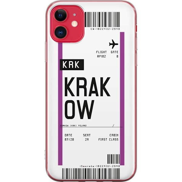 Apple iPhone 11 Läpinäkyvä kuori Krakow