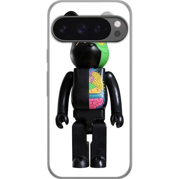 Google Pixel 9 Pro XL Genomskinligt Skal Bearbrick