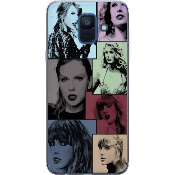 Samsung Galaxy A6 (2018) Genomskinligt Skal Taylor Swift, mön