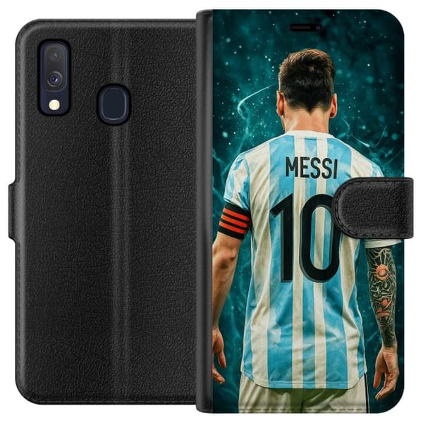 Kompatibelt Plånboksfodral till Samsung Galaxy A40 Messi