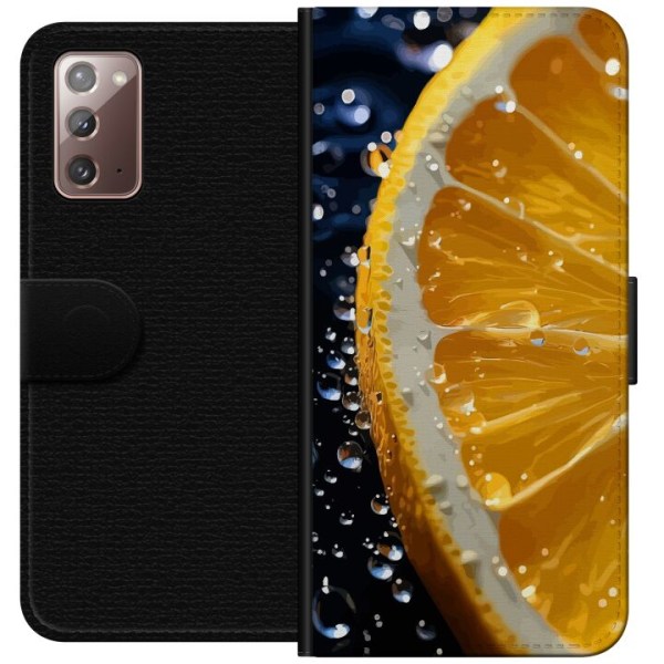 Samsung Galaxy Note20 Plånboksfodral Apelsin