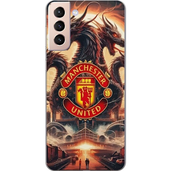 Samsung Galaxy S21 Gjennomsiktig deksel Manchester United