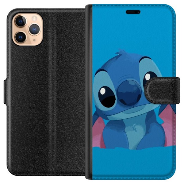 Apple iPhone 11 Pro Max Lompakkokotelo Stitch Sininen