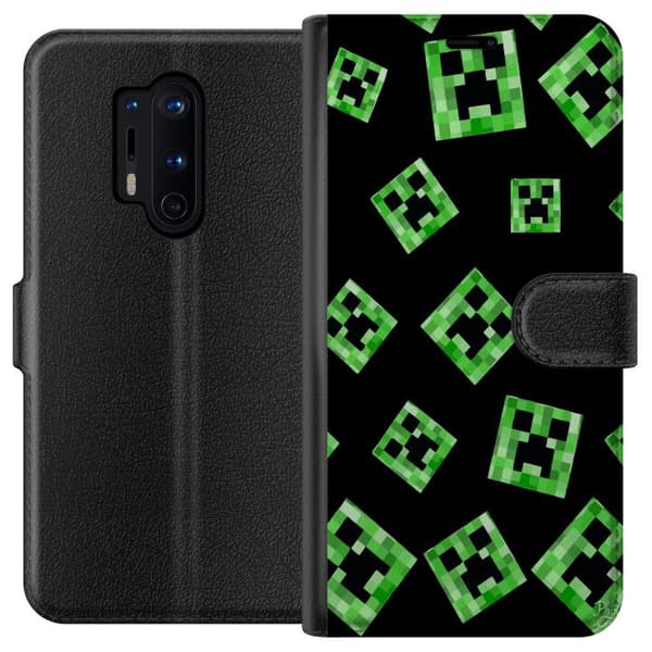 Kompatibelt Plånboksfodral till OnePlus 8 Pro Minecraft