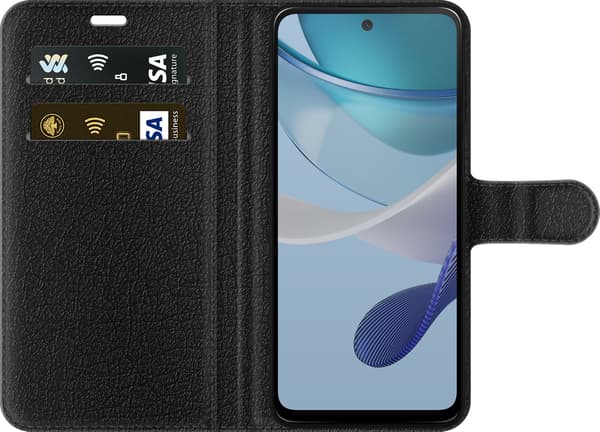 Kompatibel Tegnebogsetui til Motorola Moto G53 Blå elgitarr blå