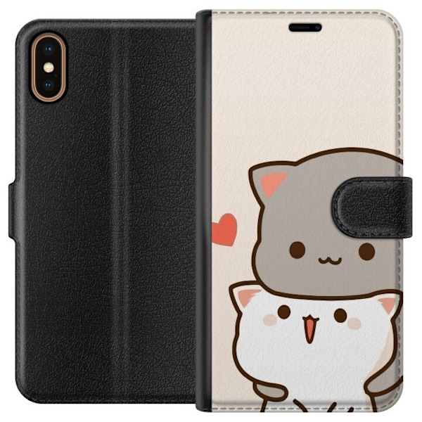 Apple iPhone X Lompakkokotelo Kawaii Rakkaus