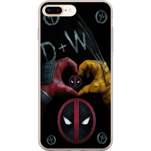 Kompatibelt Mobilskal till Apple iPhone 8 Plus Deadpool & Wolverine Kärlek